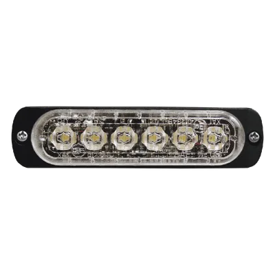 Luz Auxiliar LED / 6 LED Alta Potencia / Perfil Bajo 9 mm / SAE Clase 1 / ECE R65 / IPX7 / Sincronización 15 Unidades