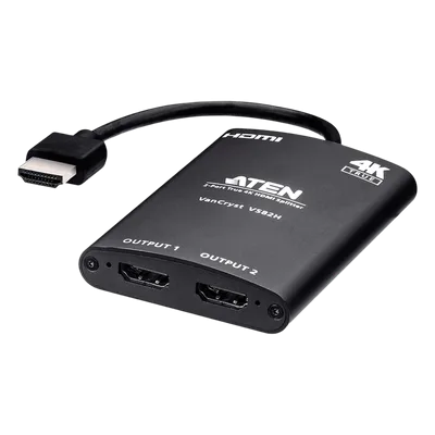 Distribuidor HDMI / True 4K / 2 Puertos / HDMI 2.0 / HDCP 2.2 / 18 Gbps / Alcance 5 m (16.4 ft)