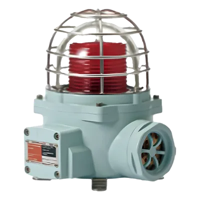 Luz LED de advertencia con buzzer / Zona peligrosa ATEX/IECEX / IP66 / 24 VCD / 105 dB / Rojo