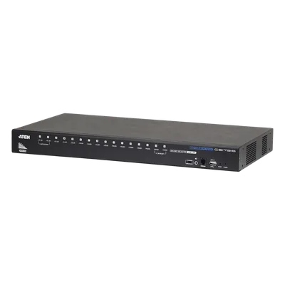 Switch KVM HDMI / 16 Puertos / Resolución 1920x1200 / Cascada 256 PCs / Multimonitor / Audio Dual / Montaje en Rack