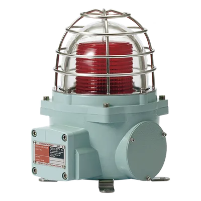 Señal Luminosa Antiexplosión LED / Rotativa / Zonas 1 y 2 / IP66 / AC-DC 12-230V / -40°C a 60°C / Ex d IIC T6 Gb