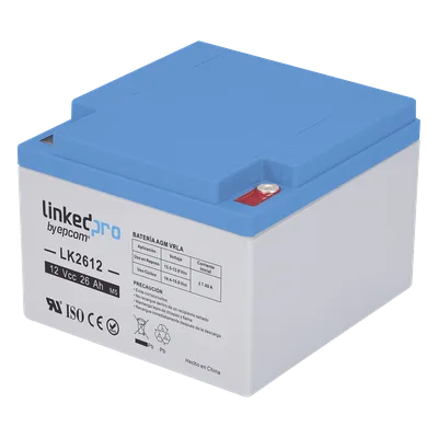 Batería de Respaldo AGM / 12 V / 26 Ah / Vida Útil 5 Años / Terminales M5 / Certificación UL