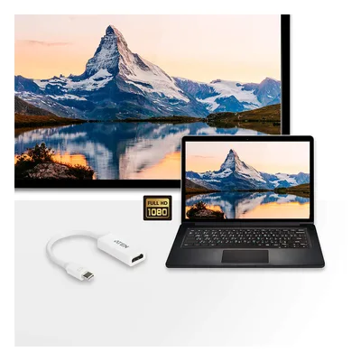 Adaptador Mini DisplayPort a HDMI / 1920x1200 / 1080p HDTV / Audio Dolby TrueHD y DTS-HD / 0.62 x 0.07 x 0.04 ft