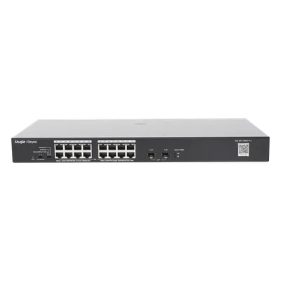 Switch PoE+ No Administrable / 18 Puertos Gigabit / 2 Uplinks SFP 1G / 247 W / Conmutación 36 Gbps / Protección 4 kV