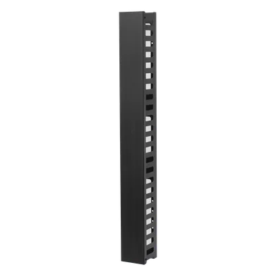 Organizador Vertical de Cable / 24U / Acero Sólido / 260 Cables CAT5E / Compatible Racks EIRL y EIQR