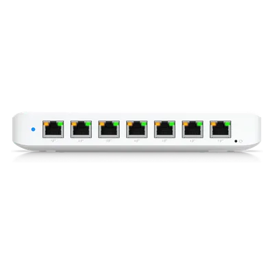 Switch PoE Capa 2 / 8 Puertos GbE / 7 Puertos PoE+ / 1 Puerto Entrada PoE++ / 52 W Presupuesto PoE / 16 Gbps Capacidad de Conmutación / Montaje Versátil