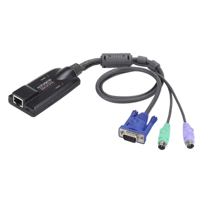 Adaptador KVM / DVI-USB / 2 Puertos / Selector Remoto / 0.15 kg / 3.54 x 1.69 x 0.86 in