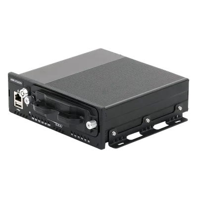 NVR Móvil Vehicular / 8 Canales / 4 PoE + 4 IP vía Switch / 2 Megapixel / H.265 / GPS + Sensor G / 2 Bahías HDD / Aluminio Industrial / 9-36 VCC