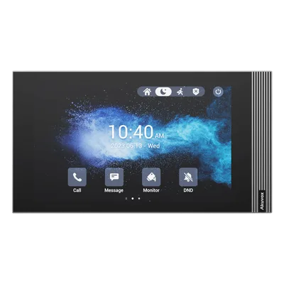 Monitor Interior IP / Pantalla Táctil 7 Pulgadas / Wi-Fi 6 / PoE / SIP 2.0 / 8 Entradas de Alarma / Montaje Horizontal o Vertical