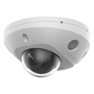 Mini Domo IP / 4 Megapixel / Dual Light 30 m (98.4 ft) / WDR 120 dB / IP67 / PoE / MicroSD 512 GB