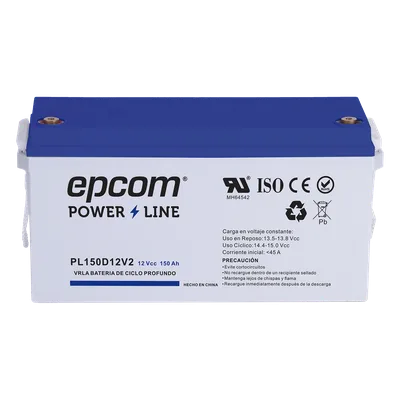 Batería AGM-VRLA / Ciclo Profundo / 12 Vcc / 150 Ah / Terminales T5 / Carcasa UL94-HB