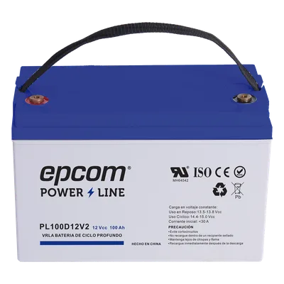 Batería AGM-VRLA / 12 Vcc / 100 Ah / Ciclo Profundo / Terminales T4 / Carcasa UL94-HB