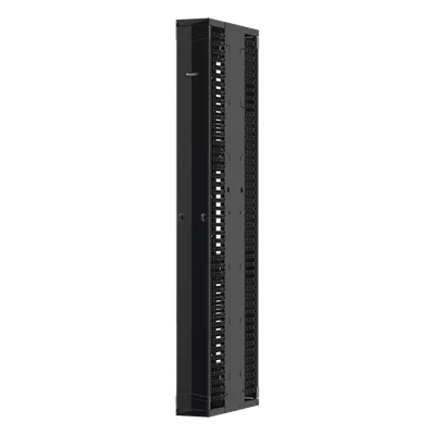 Organizador Vertical de Cables / Doble Cara Frontal y Posterior / 45U / 12in Ancho / Racks 2-Post y 4-Post
