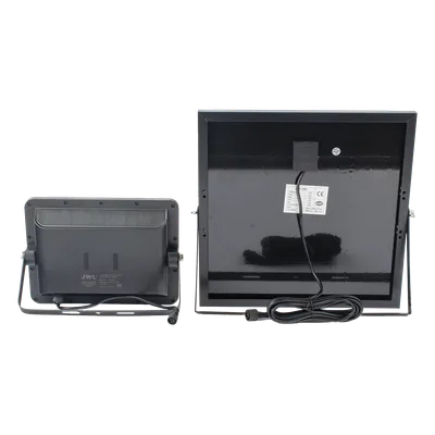 Reflector LED Solar / 200 W / Luz Blanca Fría 6500 K / Ángulo 120° / IP65 / Batería 3.2 VCD