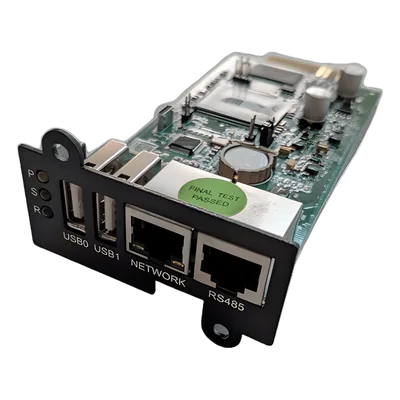 Tarjeta de Administración Remota / SNMP / HTTP / Ethernet 10/100 Mbps / Notificaciones E-mail, SMS, SNMP Traps / SSH y Telnet