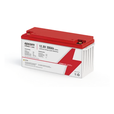 Batería LiFePO4 / 12.8 Vcc / 200 Ah / 200 A Descarga / Celdas Cilíndricas / -20°C a +60°C