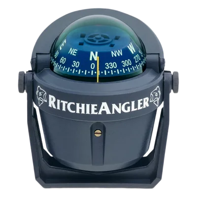 Brújula de Navegación Marítima / Dial 70 mm Azul Alta Visibilidad / Iluminación Nocturna Verde / Montaje Bracket Ajustable / Acabado Gris Anti-Reflejo / 100 % Reparable
