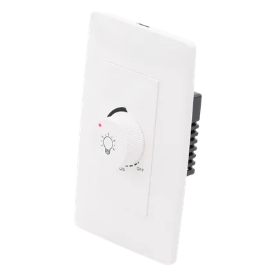Dimmer Rotativo / 300 W / 127 V CA / Instalación en Muro / Blanco