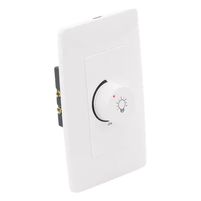 Dimmer Rotativo / 300 W / 127 V CA / Instalación en Muro / Blanco