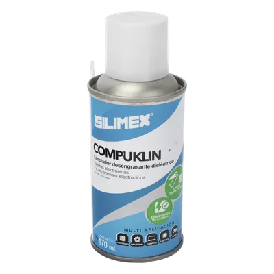 Limpiador Desengrasante Dieléctrico / Aerosol 170 ml / Evaporación Ultrarrápida / Tarjetas Electrónicas y Circuitos