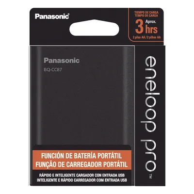 Cargador de Baterías 2 en 1 / Power Bank / 4 Slots / AA y AAA Ni-MH / Carga Individual y Simultánea
