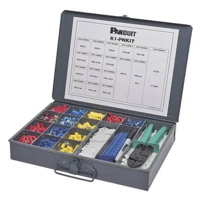 Kit de Terminales de Mantenimiento / 14-22 AWG / Nylon / Caja de Acero / 9.33 x 13.33 in (0.77 x 1.11 ft)
