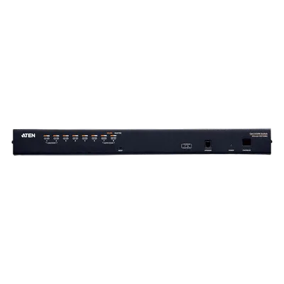 Switch KVM / 8 Puertos / Cat 5e/6 / Resolución 1920 x 1200 / Alcance 30 m (98.4 ft) / Expansión en Cascada / Rack 1U