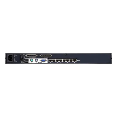 Switch KVM / 8 Puertos / Cat 5e/6 / Resolución 1920 x 1200 / Alcance 30 m (98.4 ft) / Expansión en Cascada / Rack 1U