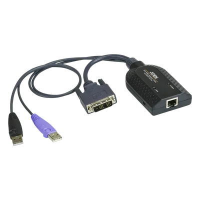 Adaptador KVM / DVI-D / USB / Smart Card CAC / RJ-45 / 1920x1200 / 3.58 x 2.20 x 0.83 in