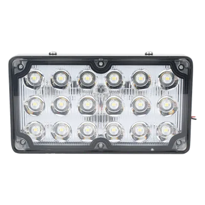 Luz de Escena LED / 6X3" / 12 VCC / 1.3 A Máx / Mica Clara / Montaje Permanente