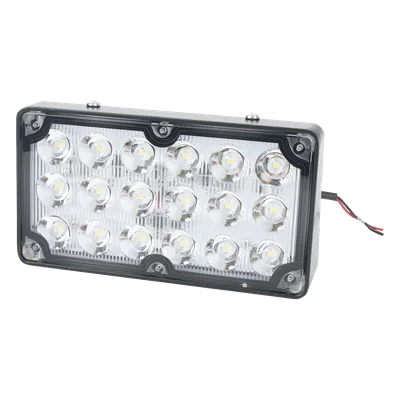 Luz de Escena LED / 6X3" / 12 VCC / 1.3 A Máx / Mica Clara / Montaje Permanente