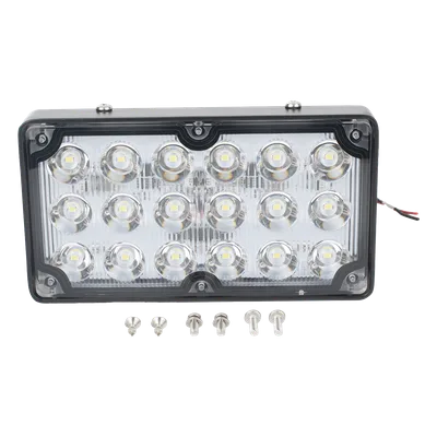 Luz de Escena LED / 6X3" / 12 VCC / 1.3 A Máx / Mica Clara / Montaje Permanente
