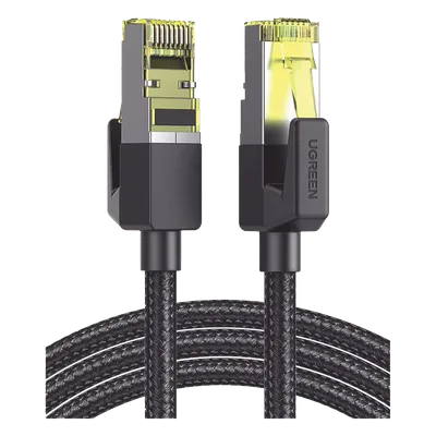 Cable Ethernet / Cat7 / F/FTP / 10 Gbps / 600 MHz / 1 m (3.28 ft) / Malla Nylon