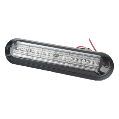 Luz Auxiliar / 18 LEDs 3W / IP67 / Tricolor Rojo/Claro/Azul / 142.6×36×14 mm / 12 Patrones / ECE R65 / SAE J595 Clase I