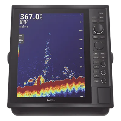 Pantalla Náutica GPS / 15 Pulgadas / Resolución XGA 1024x768 / Sonar CHIRP Dual-Frecuencia 50/200 kHz / ClearVü y SideVü / NMEA 2000 y 0183 / IP26/IP27