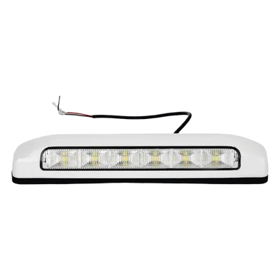 Luz de Escena LED / 6 LED / 75 lm / IP67 / 12-24 VCC / 0.1 A / 203 x 41 x 29 mm / 8 x 1.6 x 1.1 in / -30°C a +50°C / Bisel Blanco