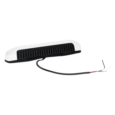 Luz de Escena LED / 6 LED / 75 lm / IP67 / 12-24 VCC / 0.1 A / 203 x 41 x 29 mm / 8 x 1.6 x 1.1 in / -30°C a +50°C / Bisel Blanco