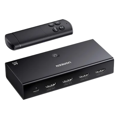 Conmutador HDMI / 3 Entradas a 1 Salida / 4K@60Hz / HDR / 3D / Dolby Atmos / HDCP 2.2 / HDMI 2.0 / Control Remoto