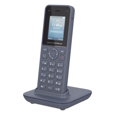Teléfono IP Inalámbrico / Wi-Fi 6 Dual Banda / 2 Líneas SIP / 2 Cuentas SIP / Bluetooth / USB-C / Voz HD Opus / 6 Horas Conversación / 120 Horas Espera