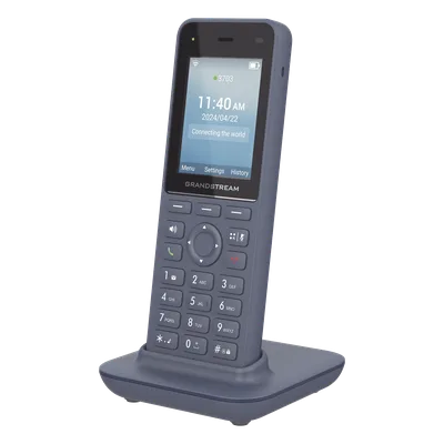 Teléfono IP Inalámbrico / Wi-Fi 6 Dual Band / 3 Cuentas SIP / 3 Líneas / Voz HD / Bluetooth / Pantalla 2.4" / Batería 3000 mAh