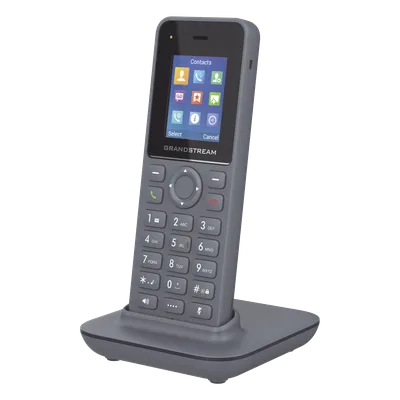 Teléfono IP Inalámbrico DECT / Alcance 400 m (1312.3 ft) Exteriores / 20 Cuentas SIP / Audio Full HD / Pantalla Color 1.8 pulgadas / 50 Horas Conversación