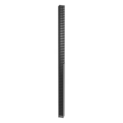 Organizador Vertical de Cables / 40 UR / 1825 mm (70.8 in) / Ancho 74.6 mm (2.94 in) / PVC / Montaje Frontal