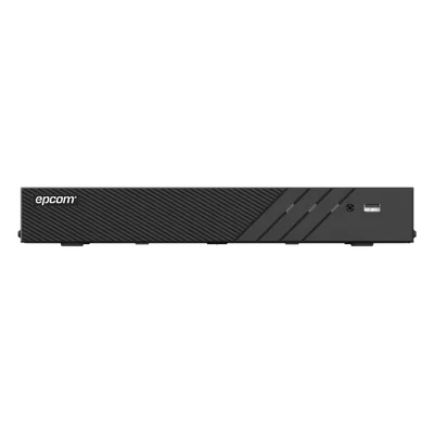 DVR Pentahíbrido / 12 Canales (8 TURBOHD + 4 IP) / 8 Megapixel (4K) / Reconocimiento Facial / Audio Bidireccional por Coaxitron / H.265+ / 1 Bahía HDD 10 TB / Salida HDMI y VGA 4K