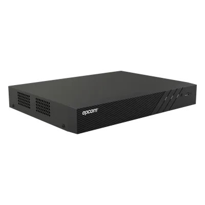 DVR Pentahíbrido / 24 Canales / 16 TURBOHD + 8 IP / 5 Megapixel Lite / Audio Bidireccional por Coaxitron / Reconocimiento Facial / ACUSENSE / 1 Bahía HDD
