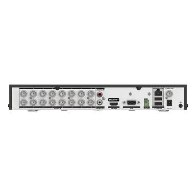 DVR Pentahíbrido / 24 Canales / 16 TURBOHD + 8 IP / 5 Megapixel Lite / Audio Bidireccional por Coaxitron / Reconocimiento Facial / ACUSENSE / 1 Bahía HDD