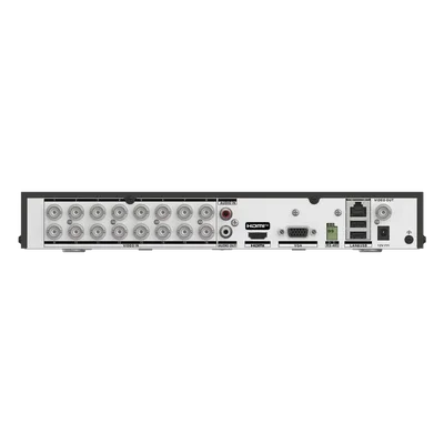 DVR Pentahíbrido / 24 Canales / 16 TURBOHD + 8 IP / 8 Megapixel (4K) / Audio Bidireccional / Reconocimiento Facial / 2 Bahías HDD / H.265+