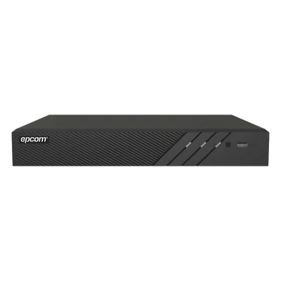 DVR Pentahíbrido / 24 Canales / 16 TURBOHD + 8 IP / 8 Megapixel (4K) / Audio Bidireccional / Reconocimiento Facial / 2 Bahías HDD / H.265+