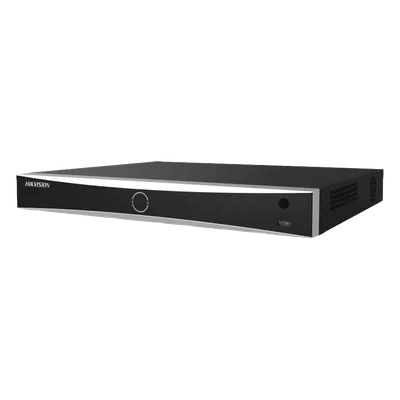 NVR IP / 12 Megapixel (4K) / 8 Canales / 8 Puertos PoE+ / Reconocimiento Facial 20,000 Rostros / AcuSense / 2 Bahías HDD / Alcance PoE 300 m (984.3 ft)