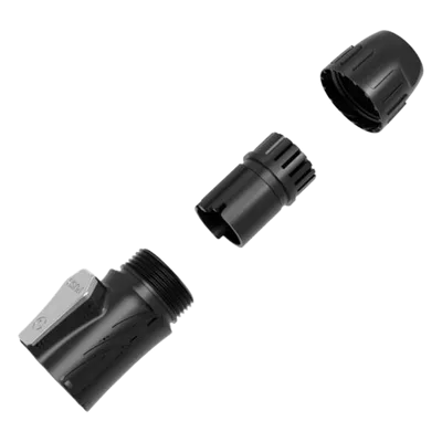 Conector de Alimentación / Núcleo de 3 capas / Carcasa de zinc con protección RF / Contactos dorados / 20A RMS / IP65