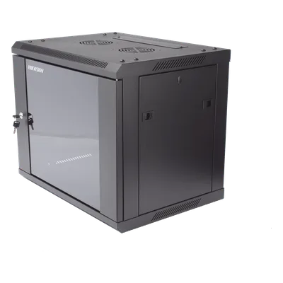 Gabinete de Montaje en Pared y Piso / 9 Unidades de Rack / 19 Pulgadas / Cristal Templado / Carga 40 kg / 600 x 501 x 450 mm
